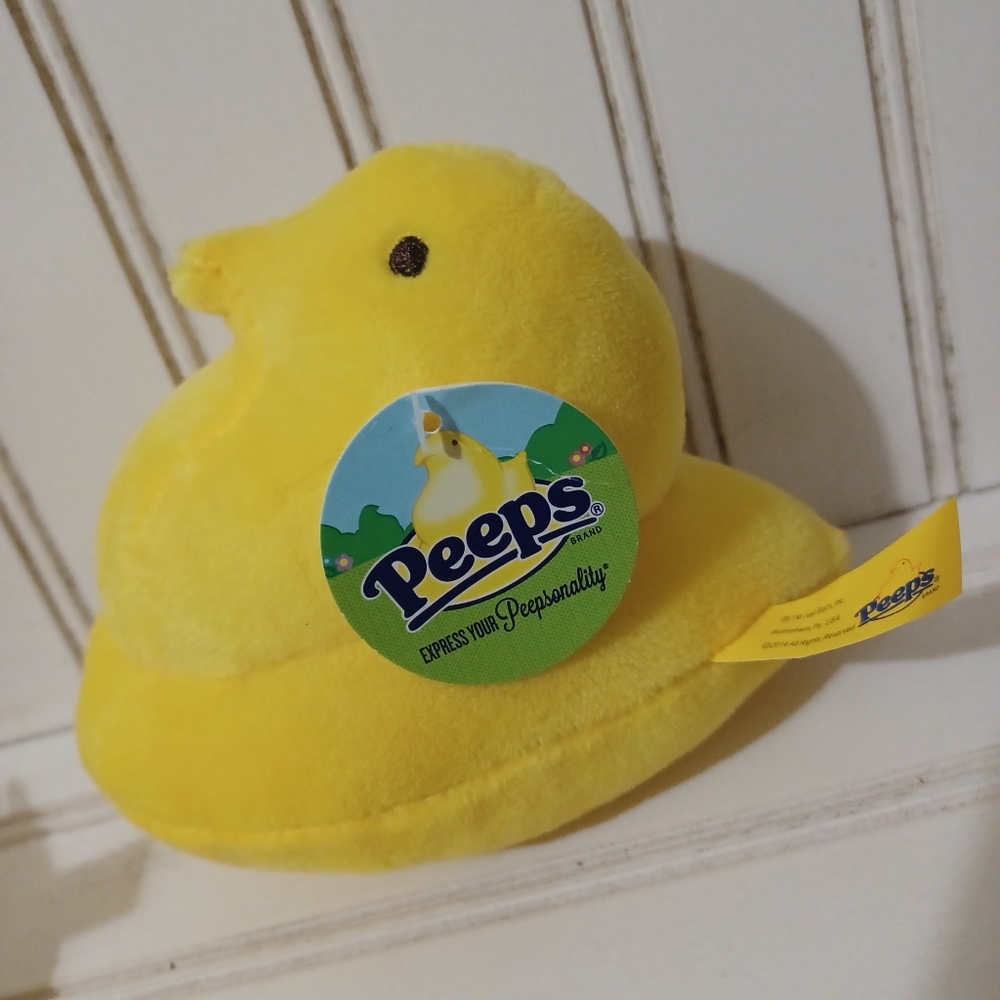 Peeps Yellow Chick Stuffed Animal Plush 4" Easter basket stuffer gift plush. Con